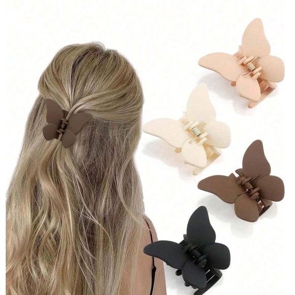 Boho Medium Size Butterfly Claw Clips - Picture 2 of 5